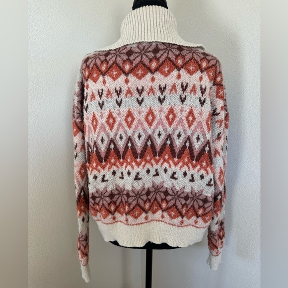 The General Good~Women’s Knit Sayf V- Neck Folded Collar Sweater Size Large - Picture 6 of 8